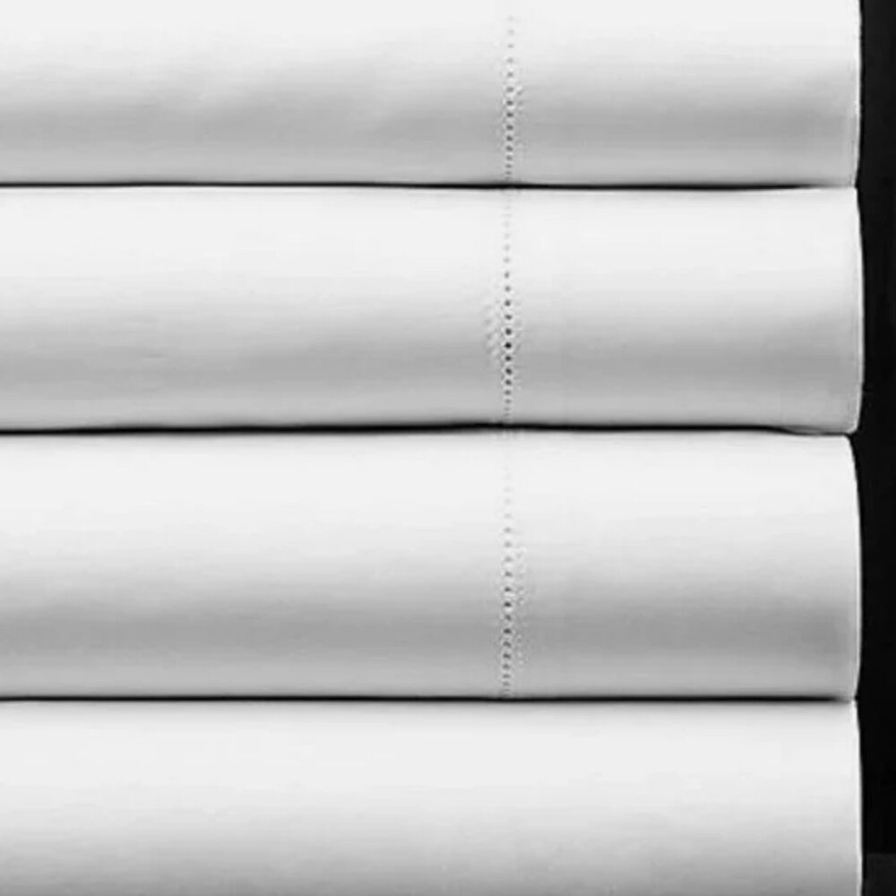 SFERRA GINO KING 4 PIECE WHITE SHEET SET 450